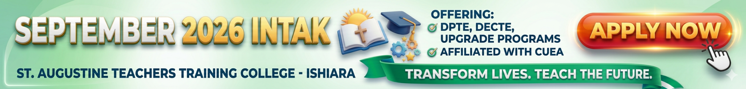 September 2026 Intake - St. Augustine Teachers Training College